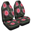 Australia Flowers Aboriginal Car Seat Cover - Aboriginal Style Australian Hakea Flower Car Seat Cover
