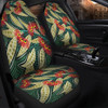 Australia Flowers Aboriginal Car Seat Cover - Aboriginal Dot Art of Australian Native Eucalyptus Plant Car Seat Cover