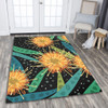 Australia Flowers Aboriginal Area Rug - Australian Yellow Hakea Flower Art Area Rug