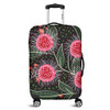 Australia Flowers Aboriginal Luggage Cover - Aboriginal Style Australian Hakea Flower Luggage Cover