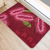 Australia Flowers Aboriginal Doormat - Pink Bottle Brush Flora In Indigenous Painting Doormat