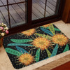 Australia Flowers Aboriginal Doormat - Australian Yellow Hakea Flower Art Doormat