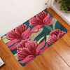 Australia Flowers Aboriginal Doormat - Australian Waratah Flowers Painting In Aboriginal Style Doormat