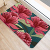 Australia Flowers Aboriginal Doormat - Australian Waratah Flowers Painting In Aboriginal Style Doormat