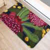 Australia Flowers Aboriginal Doormat - Australian Waratah Flower Art Doormat