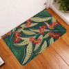 Australia Flowers Aboriginal Doormat - Aboriginal Dot Art of Australian Native Eucalyptus Plant Doormat