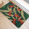 Australia Flowers Aboriginal Doormat - Aboriginal Dot Art of Australian Native Eucalyptus Plant Doormat