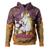 Brisbane Broncos Custom Hoodie - Team With Dot And Star Patterns For Tough Fan Hoodie