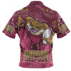 Queensland Cane Toads Custom Polo Shirt - Team With Dot And Star Patterns For Tough Fan Polo Shirt