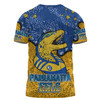 Parramatta Eels Custom T-shirt - Team With Dot And Star Patterns For Tough Fan T-shirt