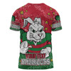 South Sydney Rabbitohs T-shirt - Team With Dot And Star Patterns For Tough Fan T-shirt