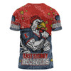 Sydney Roosters Custom T-Shirt - Team With Dot And Star Patterns For Tough Fan T-Shirt