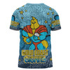 Gold Coast Titans Custom T-shirt - Team With Dot And Star Patterns For Tough Fan T-shirt