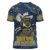 North Queensland Cowboys Custom T-shirt - Team With Dot And Star Patterns For Tough Fan T-shirt