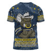 North Queensland Cowboys Custom T-shirt - Team With Dot And Star Patterns For Tough Fan T-shirt