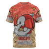 Redcliffe Dolphins Custom T-shirt - Team With Dot And Star Patterns For Tough Fan T-shirt