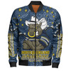 North Queensland Cowboys Custom Bomber Jacket - Team With Dot And Star Patterns For Tough Fan Bomber Jacket