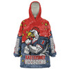 Sydney Roosters Custom Snug Hoodie - Team With Dot And Star Patterns For Tough Fan Snug Hoodie