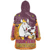 Brisbane Broncos Custom Snug Hoodie - Team With Dot And Star Patterns For Tough Fan Snug Hoodie