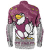 Manly Warringah Sea Eagles Long Sleeve Shirt - Team With Dot And Star Patterns For Tough Fan Long Sleeve Shirt