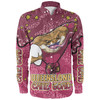 Queensland Cane Toads Custom Long Sleeve Shirt - Team With Dot And Star Patterns For Tough Fan Long Sleeve Shirt