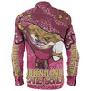 Queensland Cane Toads Custom Long Sleeve Shirt - Team With Dot And Star Patterns For Tough Fan Long Sleeve Shirt