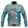 Cronulla-Sutherland Sharks Custom Baseball Jacket - Team With Dot And Star Patterns For Tough Fan Baseball Jacket