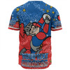 Newcastle Knights Custom Baseball Shirt - Team With Dot And Star Patterns For Tough Fan Baseball Shirt