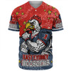 Sydney Roosters Custom Baseball Shirt - Team With Dot And Star Patterns For Tough Fan Baseball Shirt