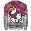 Manly Warringah Sea Eagles Sweatshirt - Team With Dot And Star Patterns For Tough Fan Sweatshirt