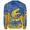 Parramatta Eels Custom Sweatshirt - Team With Dot And Star Patterns For Tough Fan Sweatshirt