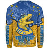 Parramatta Eels Custom Sweatshirt - Team With Dot And Star Patterns For Tough Fan Sweatshirt