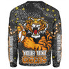 Wests Tigers Custom Sweatshirt - Team With Dot And Star Patterns For Tough Fan Sweatshirt