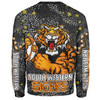 Wests Tigers Custom Sweatshirt - Team With Dot And Star Patterns For Tough Fan Sweatshirt