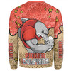 Redcliffe Dolphins Custom Sweatshirt - Team With Dot And Star Patterns For Tough Fan Sweatshirt