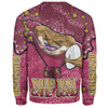 Queensland Cane Toads Custom Sweatshirt - Team With Dot And Star Patterns For Tough Fan Sweatshirt