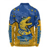 Parramatta Eels Custom Long Sleeve Polo Shirt - Team With Dot And Star Patterns For Tough Fan Long Sleeve Polo Shirt