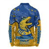Parramatta Eels Custom Long Sleeve Polo Shirt - Team With Dot And Star Patterns For Tough Fan Long Sleeve Polo Shirt