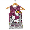 Manly Warringah Sea Eagles Men Singlet - Team With Dot And Star Patterns For Tough Fan Men Singlet
