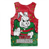 South Sydney Rabbitohs Men Singlet - Team With Dot And Star Patterns For Tough Fan Men Singlet