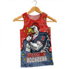 Sydney Roosters Custom Men Singlet - Team With Dot And Star Patterns For Tough Fan Men Singlet