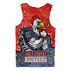 Sydney Roosters Custom Men Singlet - Team With Dot And Star Patterns For Tough Fan Men Singlet