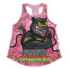 Penrith Panthers Custom Women Racerback Singlet - Team With Dot And Star Patterns For Tough Fan Women Racerback Singlet