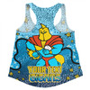 Gold Coast Titans Custom Women Racerback Singlet - Team With Dot And Star Patterns For Tough Fan Women Racerback Singlet
