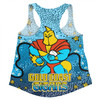 Gold Coast Titans Custom Women Racerback Singlet - Team With Dot And Star Patterns For Tough Fan Women Racerback Singlet