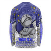 Canterbury-Bankstown Bulldogs Custom Long Sleeve T-Shirt - Team With Dot And Star Patterns For Tough Fan Long Sleeve T-Shirt