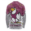 Manly Warringah Sea Eagles Long Sleeve T-shirt - Team With Dot And Star Patterns For Tough Fan Long Sleeve T-shirt