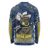 North Queensland Cowboys Custom Long Sleeve T-shirt - Team With Dot And Star Patterns For Tough Fan Long Sleeve T-shirt