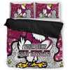 Manly Warringah Sea Eagles Bedding Set - Team With Dot And Star Patterns For Tough Fan Bedding Set