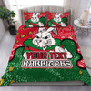 South Sydney Rabbitohs Bedding Set - Team With Dot And Star Patterns For Tough Fan Bedding Set